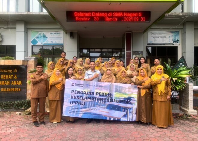 Perkuat Peran Pendidik dalam Keselamatan Lalu Lintas, PT Jasa Raharja Kanwil Kalimantan Timur Gelar PPKL di SMAN 5 Balikpapan