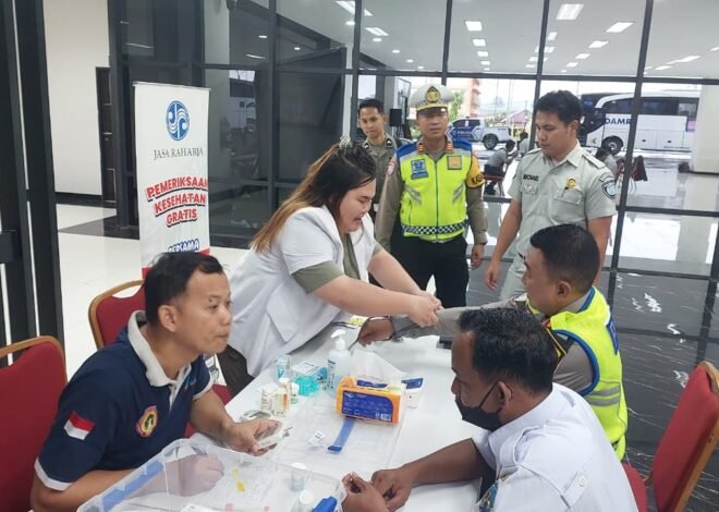 Jasa Raharja Cabang Tarakan Gelar Pemeriksaan Kesehatan Gratis bagi Petugas Transportasi di Posko Mudik Gratis Tanjung Selor