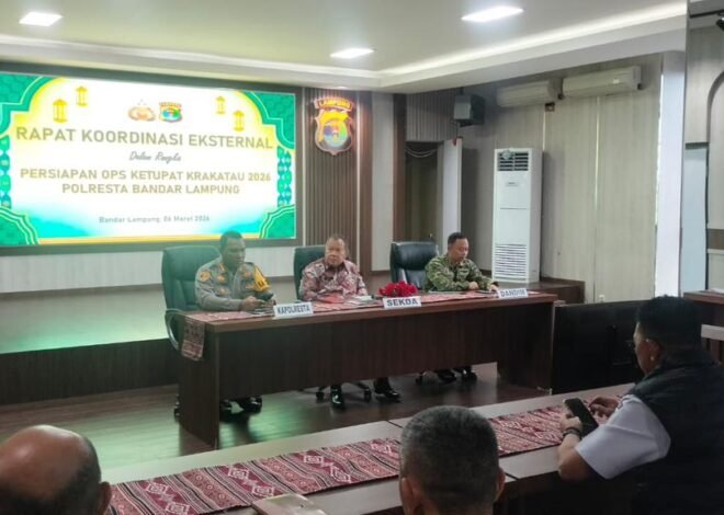 Perkuat Koordinasi Pengamanan Lebaran, Jasa Raharja Wilayah Lampung Hadiri Rakor di Mapolresta Bandar Lampung