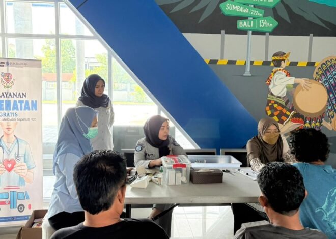 Upaya Preventif, Jasa Raharja NTB Gelar Pelayanan Kesehatan Gratis di Terminal Mandalika 