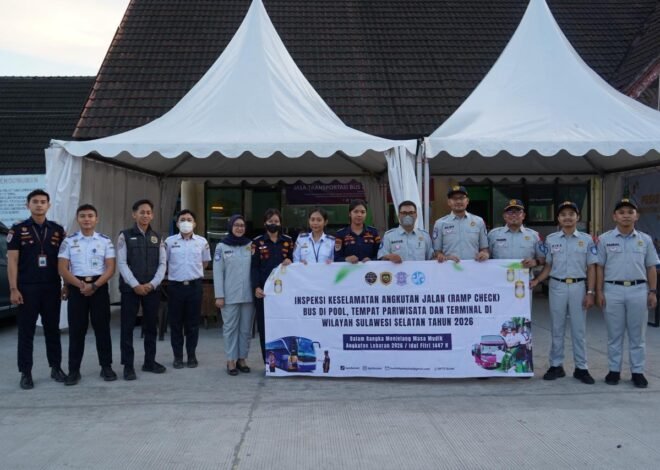 Pastikan Keselamatan Mudik, Jasa Raharja Sulsel dan BPTD Gelar Rampcheck di Terminal Daya