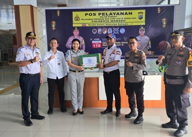 Dukungan pelayanan lebaran Tahun 2026 dan aksi simpatik di terminal malalayang Kota Manado