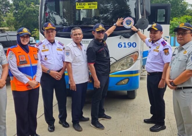 Jasa Raharja Cabang Metro Bersama Dishub Laksanakan Giat Ramp Check Pra Event Angkutan Lebaran 2026