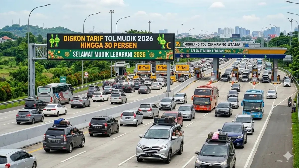 Tol Trans Jawa dan Trans Sumatra Diskon 30% Selama Arus Mudik dan Balik Lebaran 2026