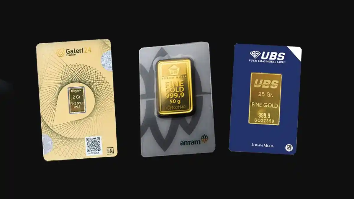 Update Harga Emas Pegadaian: UBS dan Galeri24 Menguat, Antam Tetap