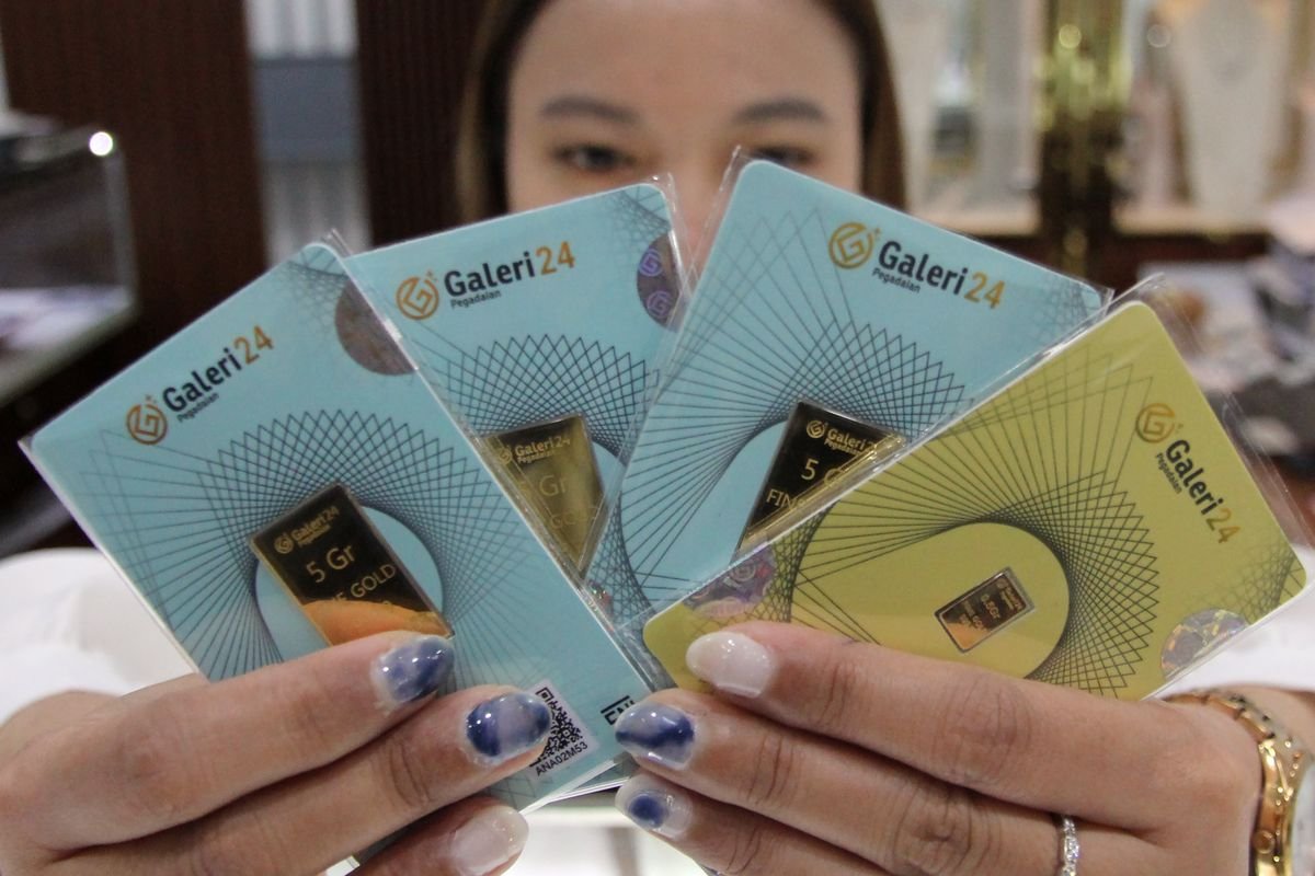 Emas Pegadaian: UBS dan Galeri24 Kompak Melemah Selasa Pagi