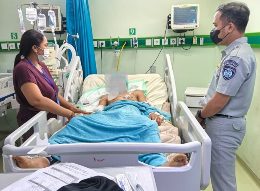 Jasa Raharja Bali Gerak Cepat Serahkan Surat Jaminan dan Kunjungi Korban Laka Lantas di RSUD Klungkung