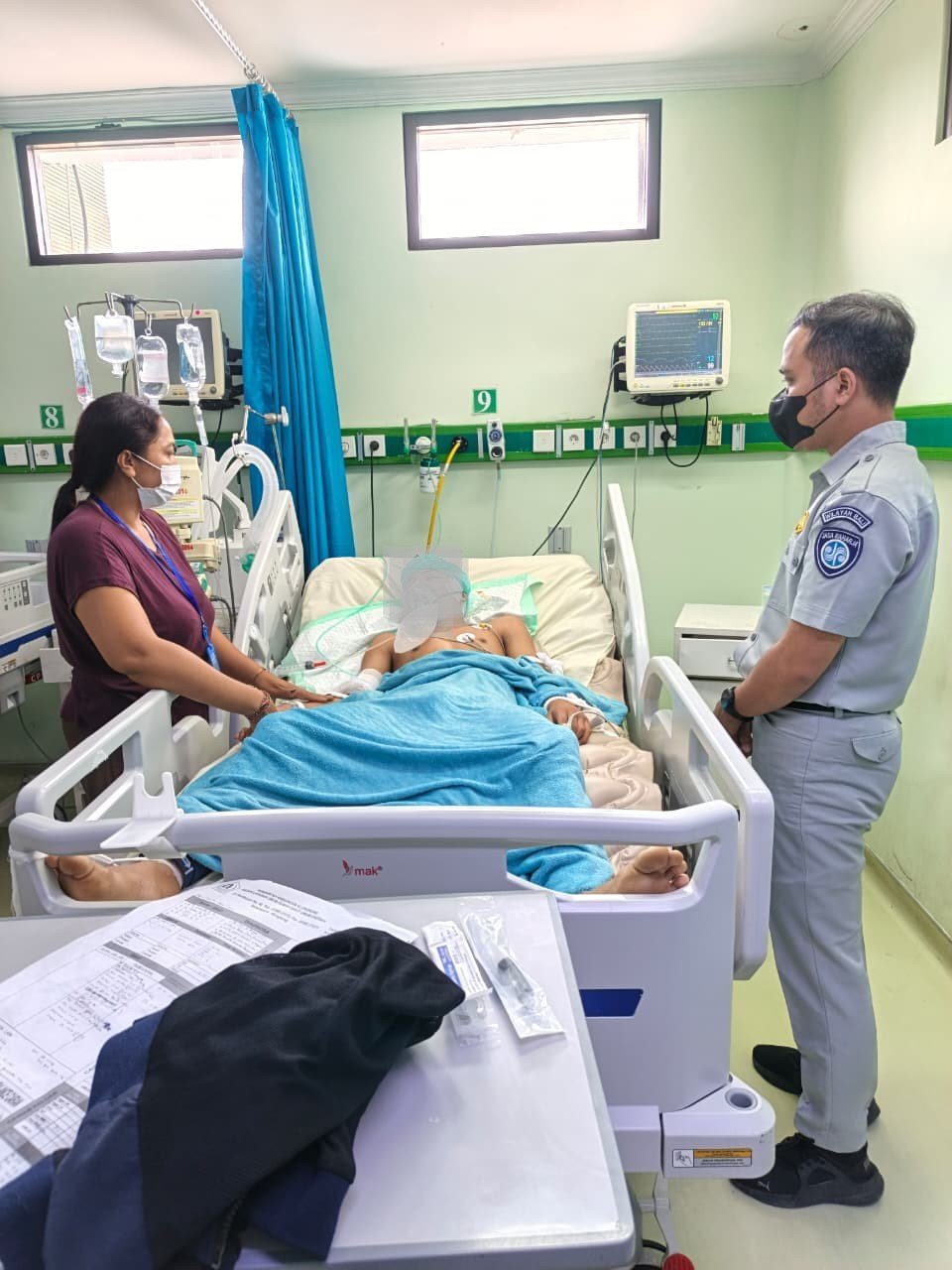 Jasa Raharja Bali Gerak Cepat Serahkan Surat Jaminan dan Kunjungi Korban Laka Lantas di RSUD Klungkung