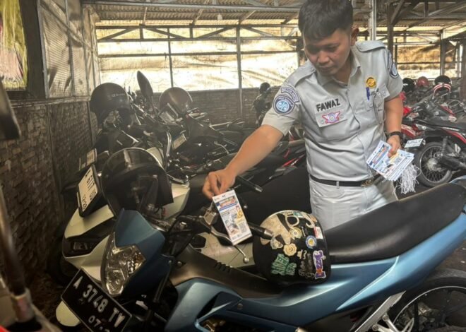Aksi Simpatik Jasa Raharja Banten: Sapa Ratusan Pemilik Kendaraan di Kantong Parkir untuk Edukasi Digital dan Undian Emas