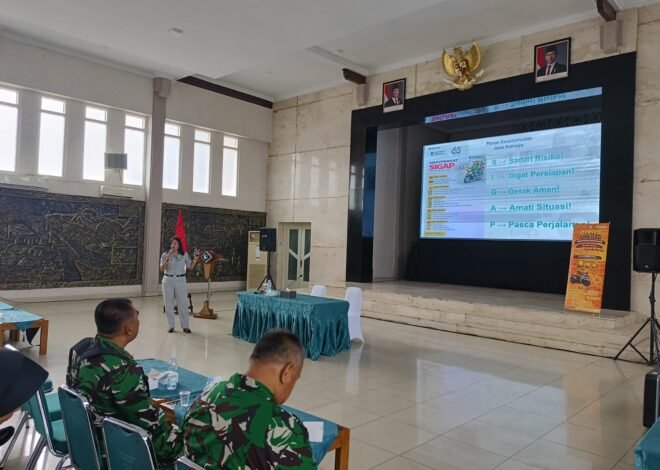 Wujudkan Berkendara Aman, Jasa Raharja Bogor Laksanakan Sosialisasi Safety Riding dan PPGD di Makorem 061/Sk