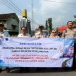 Dorong Keselamatan Lalu Lintas, Jasa Raharja Laksanakan Aksi Simpatik dan Operasi Gabungan.