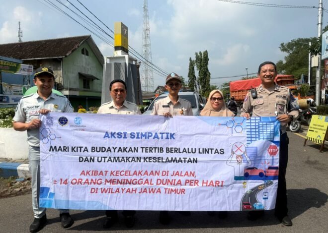 Dorong Keselamatan Lalu Lintas, Jasa Raharja Laksanakan Aksi Simpatik dan Operasi Gabungan.
