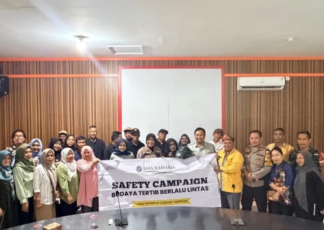Sinergi Jasa Raharja Tarakan Gelar Safety Campaign di Kelurahan Karangrejo, Perkuat Budaya Tertib Berlalu Lintas