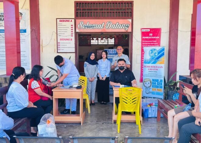 Jasa Raharja Sulawesi Utara Gelar Pengobatan Gratis di Samsat Amurang