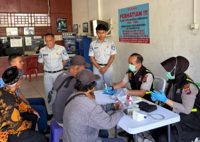 Jasa Raharja Sumbar Hadirkan Layanan Kesehatan Gratis bagi Pemudik di PO ANS, Pastikan Perjalanan Lebih Aman dan Sehat