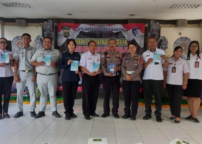 Edukasi Sejak Dini, Jasa Raharja dan Polres Badung Gaungkan Tertib Lalu Lintas di Sekolah