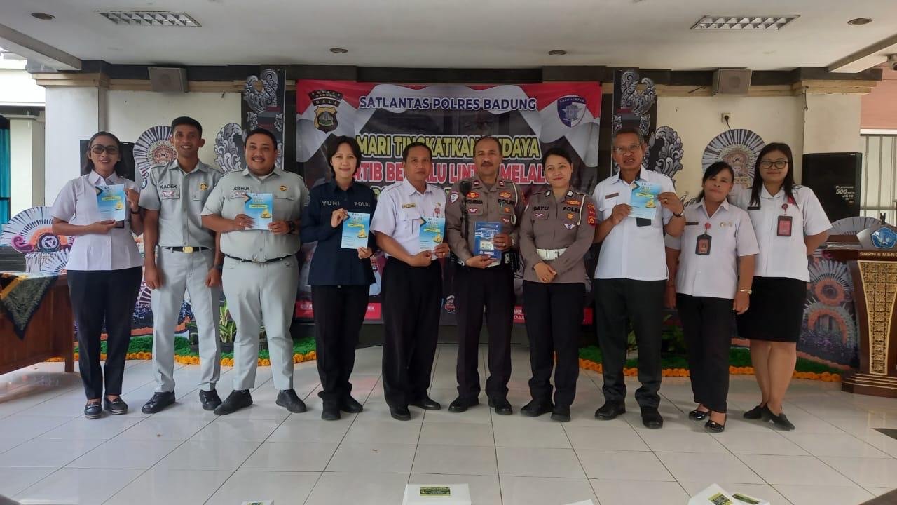 Edukasi Sejak Dini, Jasa Raharja dan Polres Badung Gaungkan Tertib Lalu Lintas di Sekolah