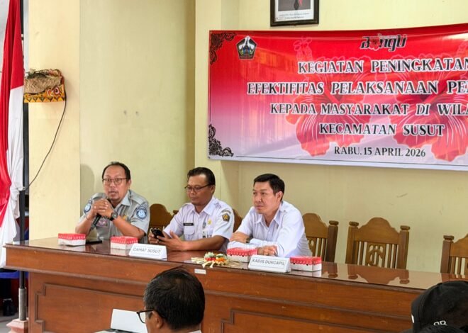 Jasa Raharja Bangli Turut Sukseskan Sosialisasi Peraturan PKB dan BBNKB di Kecamatan Susut