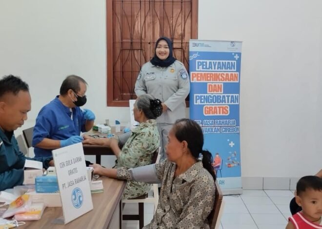 Tingkatkan Keselamatan dan Kesehatan Publik, Jasa Raharja Cabang Cirebon Berikan Layanan Kesehatan Gratis di Desa Sidawangi Kab Cirebon