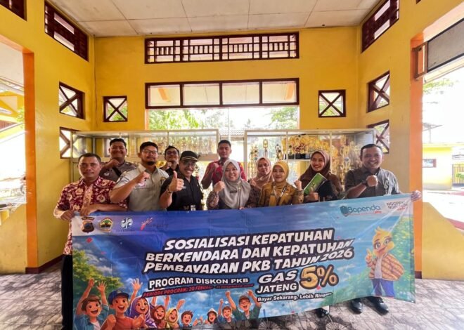 Gencarkan Disiplin Pajak di Sektor Pendidikan, Samsat Wonosobo Sosialisasikan Diskon PKB 5 Persen