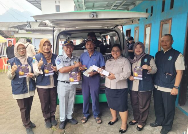 Sosialisasi Undian Logam Mulia Bagi Wajib Pajak,Jasa Raharja Cabang Malang Gelar BAPAK DESA di Kasembon