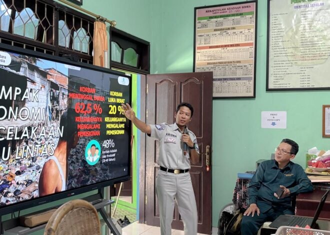 Tingkatkan Pemahaman Keselamatan Berkendara, Jasa Raharja Bersinergi dengan Pengajar di SMP Bahrul Ulum Kota Bontang
