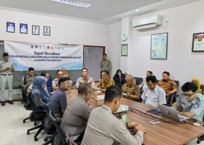 Jasa Raharja Gelar Rapat Koordinasi FKLLAJ Kabupaten Bintan bulan April 2026