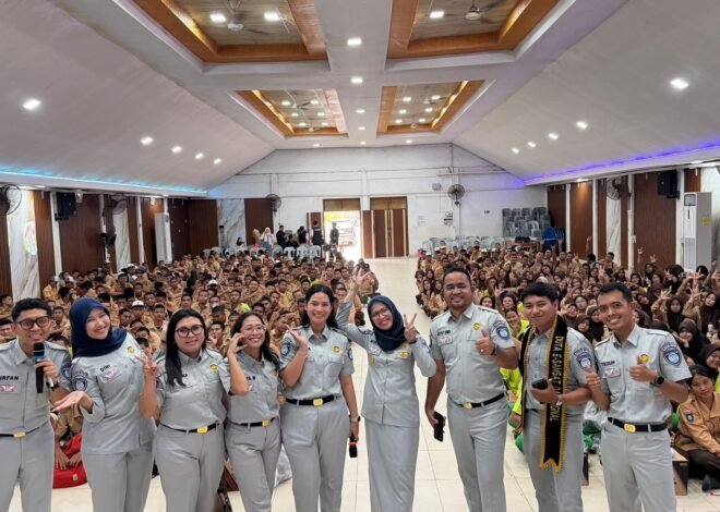 Jasa Raharja Kepri dan Mitra FKLL Provinsi Kepri Gelar Program Safety Campaign On The School di SMKN 1 Batam 