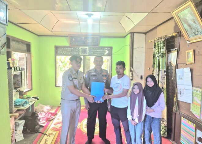 Jasa Raharja Sumatera Barat Jemput Bola ke Kediaman Ahli Waris Korban, Santunan Diserahkan Simbolis Bersama Satlantas Polres Solok Kota