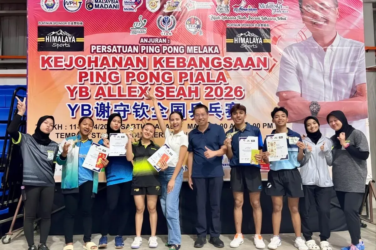 Prestasi Gemilang! Indonesia Raih Dua Emas di Turnamen Tenis Meja Malaka 2026