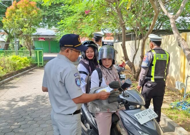 Jasa Raharja Kanwil NTB Turut Ikuti Operasi Gabungan dan Sosialisasikan Program Apresiasi Emas Bagi Wajib Pajak Patuh di Wilayah Samsat Tanjung