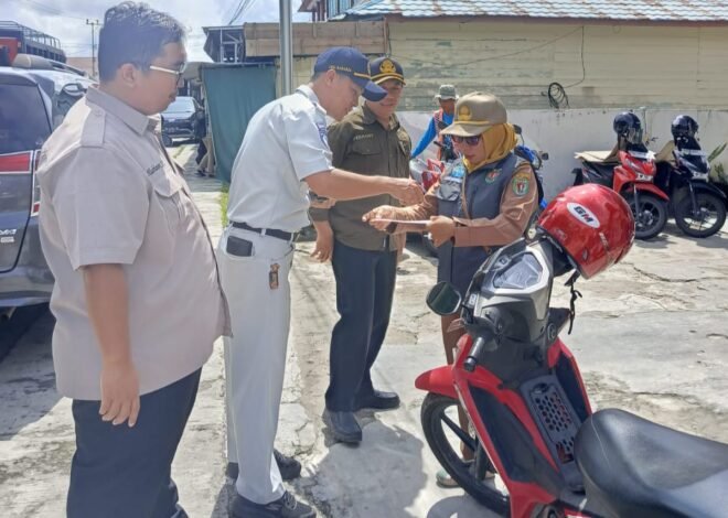 Sasar Kawasan Pasar, Samsat Kasongan Gencarkan Penagihan Pajak Kendaraan