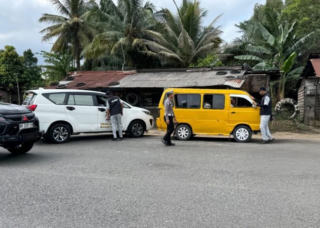 Jasa Raharja Dumai Bersama Polres Bengkalis Laksanakan Uji Petik Angkutan Umum