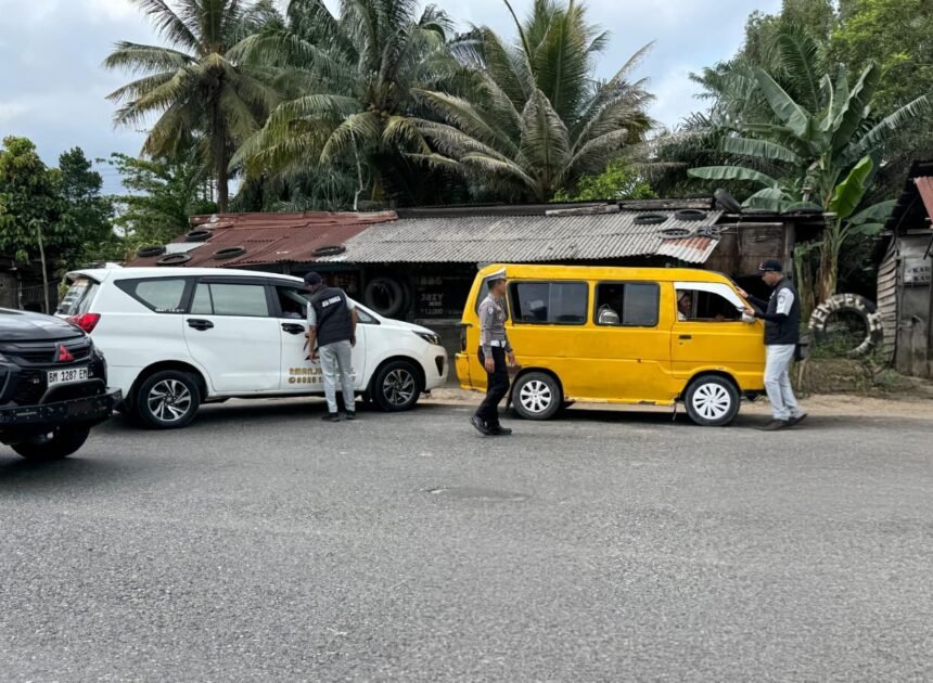 Jasa Raharja Dumai Bersama Polres Bengkalis Laksanakan Uji Petik Angkutan Umum