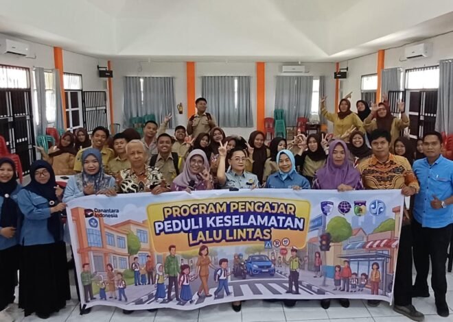 Gelar PPKL di SMKN 1 Sigi, Petugas Jasa Raharja Sigi Sampaikan Pentingnya Tertib Berlalu Lintas