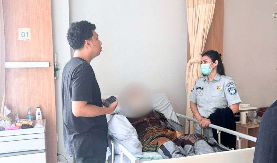 Gerak Cepat Jasa Raharja Sulsel Kunjungi Korban Laka di RSUP Kemenkes Makassar