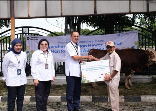 Wujud Nyata Kepedulian Sosial, Jasaraharja Putera Salurkan Bantuan Hewan Kurban kepada Masyarakat Dalam Rangka Idul Adha 1447 H