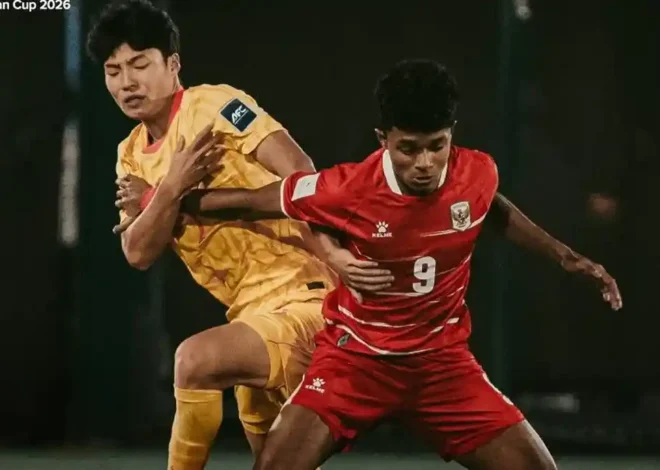 Garuda Muda Solid, Indonesia Imbang 0-0 Lawan China di Babak Pertama