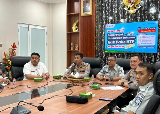 Tim Pembina Samsat Provinsi Sumatera Utara Sosialisasi Program Bayar Pajak Kendaraan Tahunan Tanpa KTP Pemilik Lama Kepada UPTD Samsat Se-Sumut