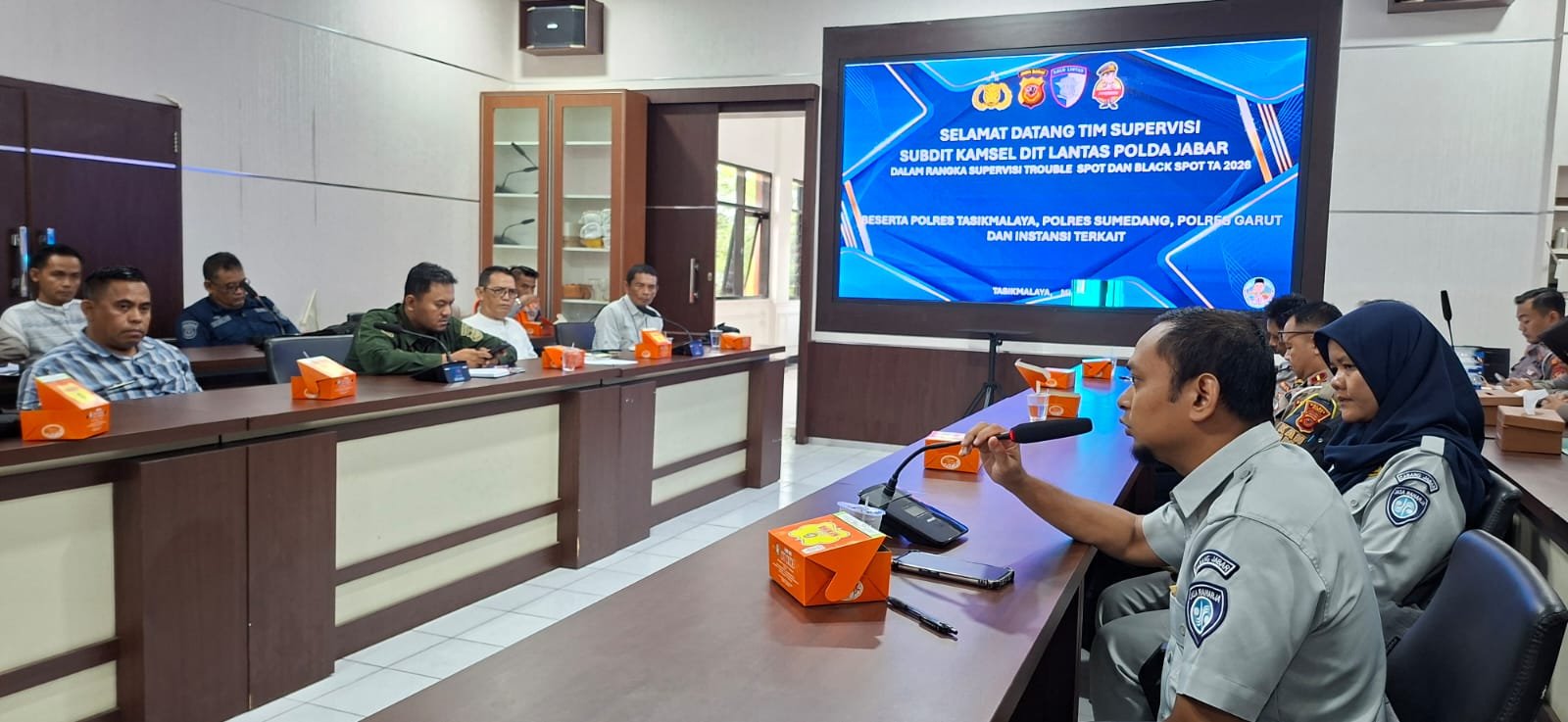 Jasa Raharja Cabang Tasikmalaya Hadiri Supervisi Blackspot dan Troublespot Bersama Ditlantas Polda Jabar