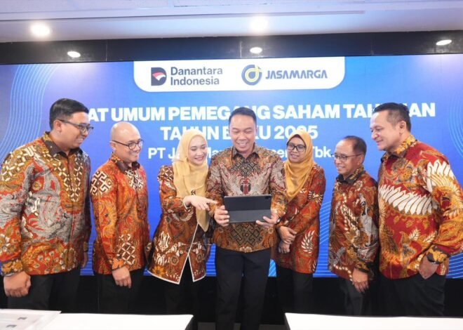 Gelar RUPST Tahun Buku 2025, Jasa Marga Tebar Dividen Rp1,1 Triliun