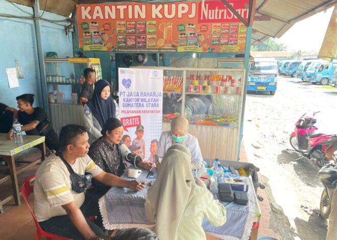 Peduli Keselamatan Kru dan Penumpang Angkutan Umum, Jasa Raharja Wilayah Sumatera Utara Adakan MUKL di Pool PO.KUPJ