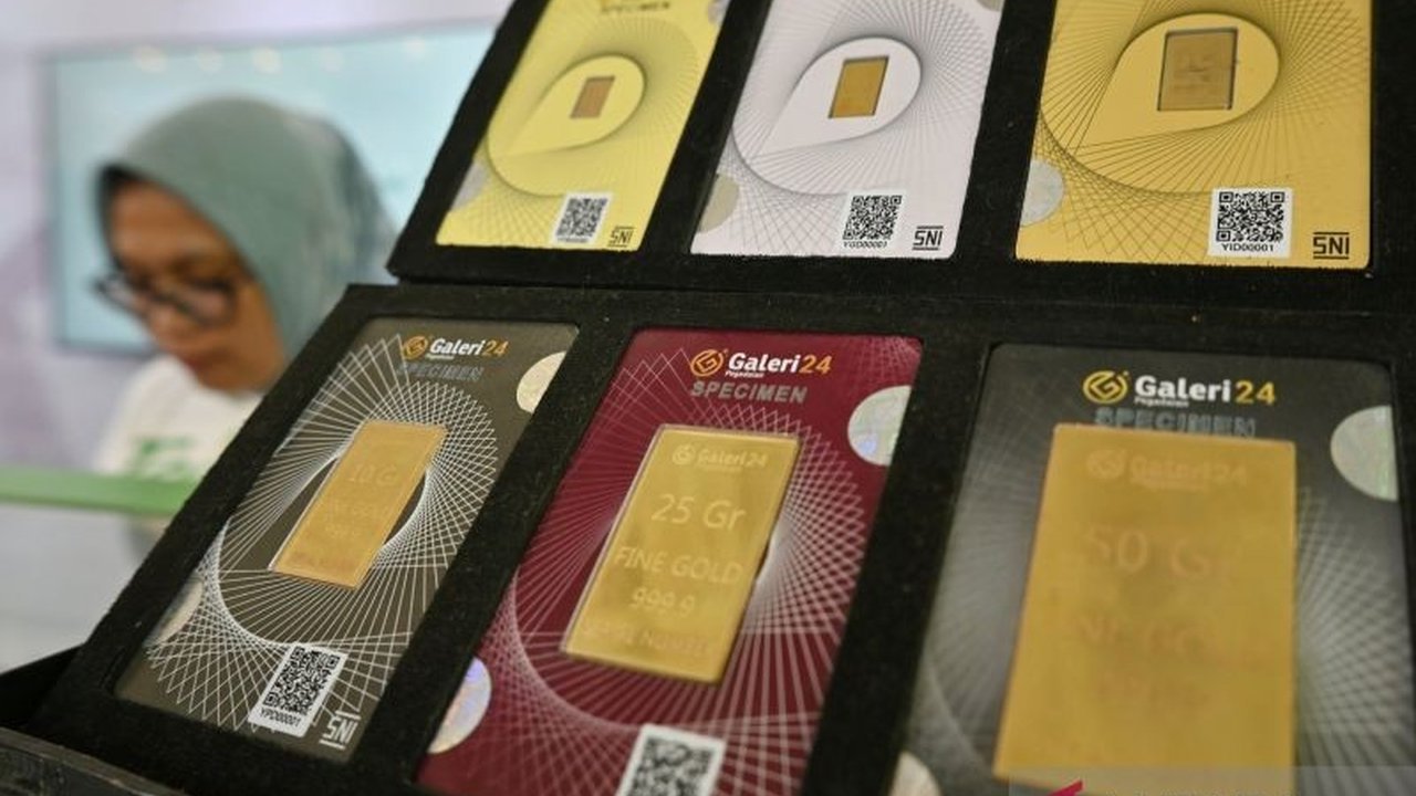 Daftar Harga Emas Terbaru di Pegadaian: UBS, Antam, dan Galeri24 Menguat