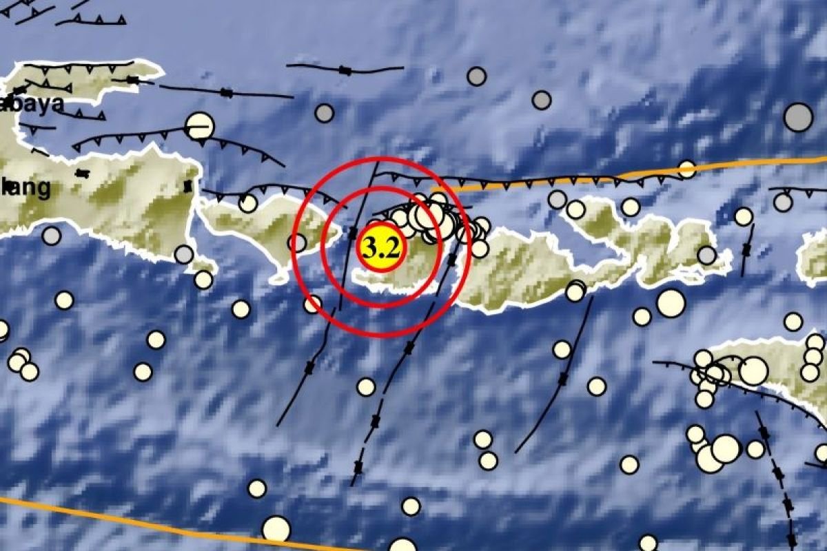 Lombok Diguncang Rentetan Gempa Bermagnitudo 3,1 hingga 3,7