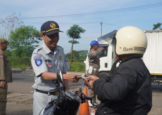 Jasa Raharja Purwakarta Dukung Operasi Pemeriksaan Pajak Kendaraan Bermotor di Dawuan Subang
