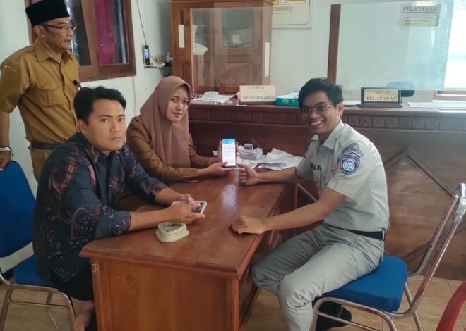 Jasa Raharja Malang Gelar Giat Sosialisasi Aplikasi JRku Bersama Perangkat Desa Tlogorejo Pagak