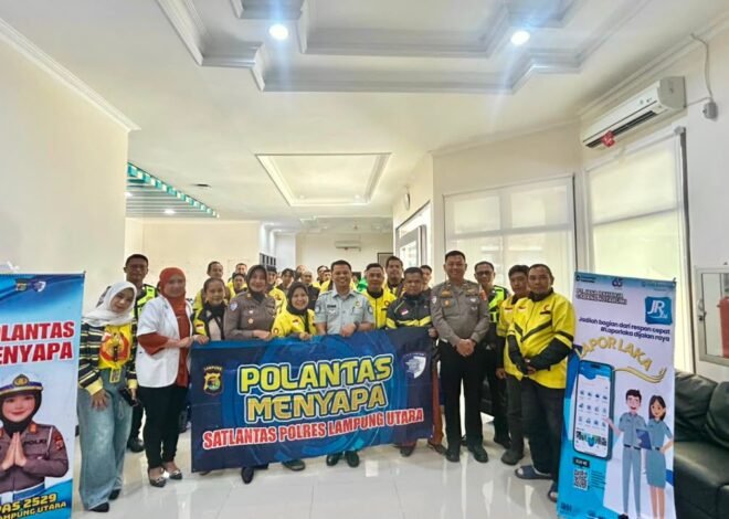 Jasa Raharja Kotabumi Edukasi Komunitas Ojek Online tentang Lapor Laka, PPGD, dan Keselamatan Berlalu Lintas