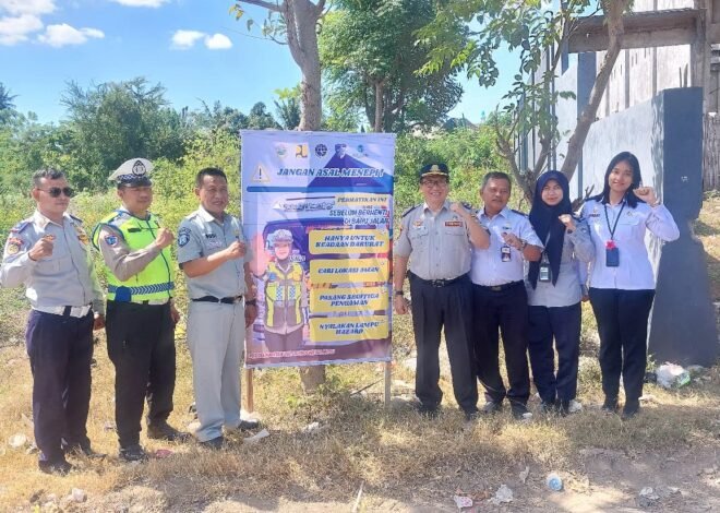 Edukasi Pengemudi Truk dan Pemasangan Spanduk, Upaya Preventif Jasa Raharja Sumbawa Tekan Angka Kecelakaan