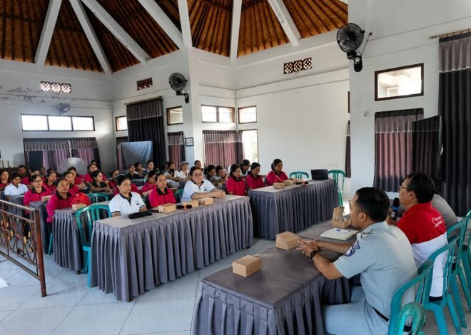 Jasa Raharja Karangasem dan Satlantas Gencarkan Edukasi Keselamatan Berkendara di Desa Sengkidu