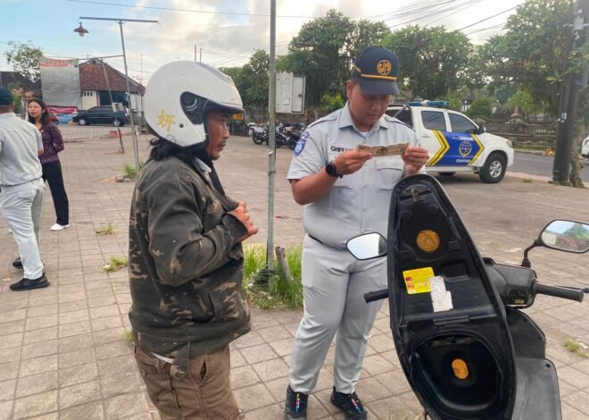 Razia Gabungan Samsat Gianyar, Tingkatkan Kepatuhan dan Keselamatan Berkendara